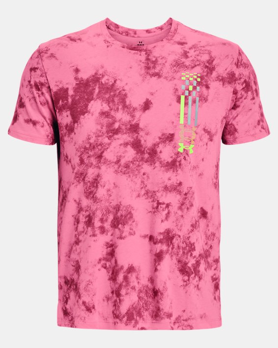 Men's UA Run Anywhere Short Sleeve T-Shirt in Pink image number 4
